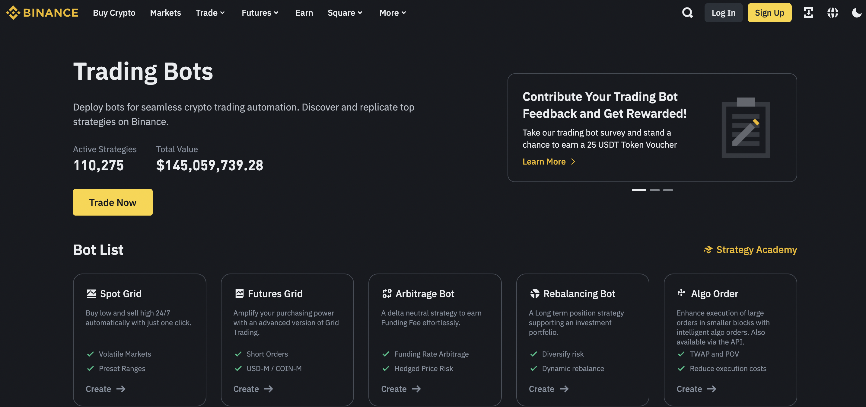 Binance Trading bots