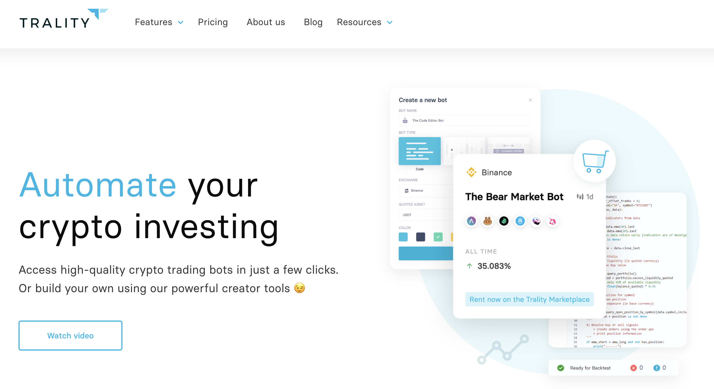 Trality can help you automate your crypto investing