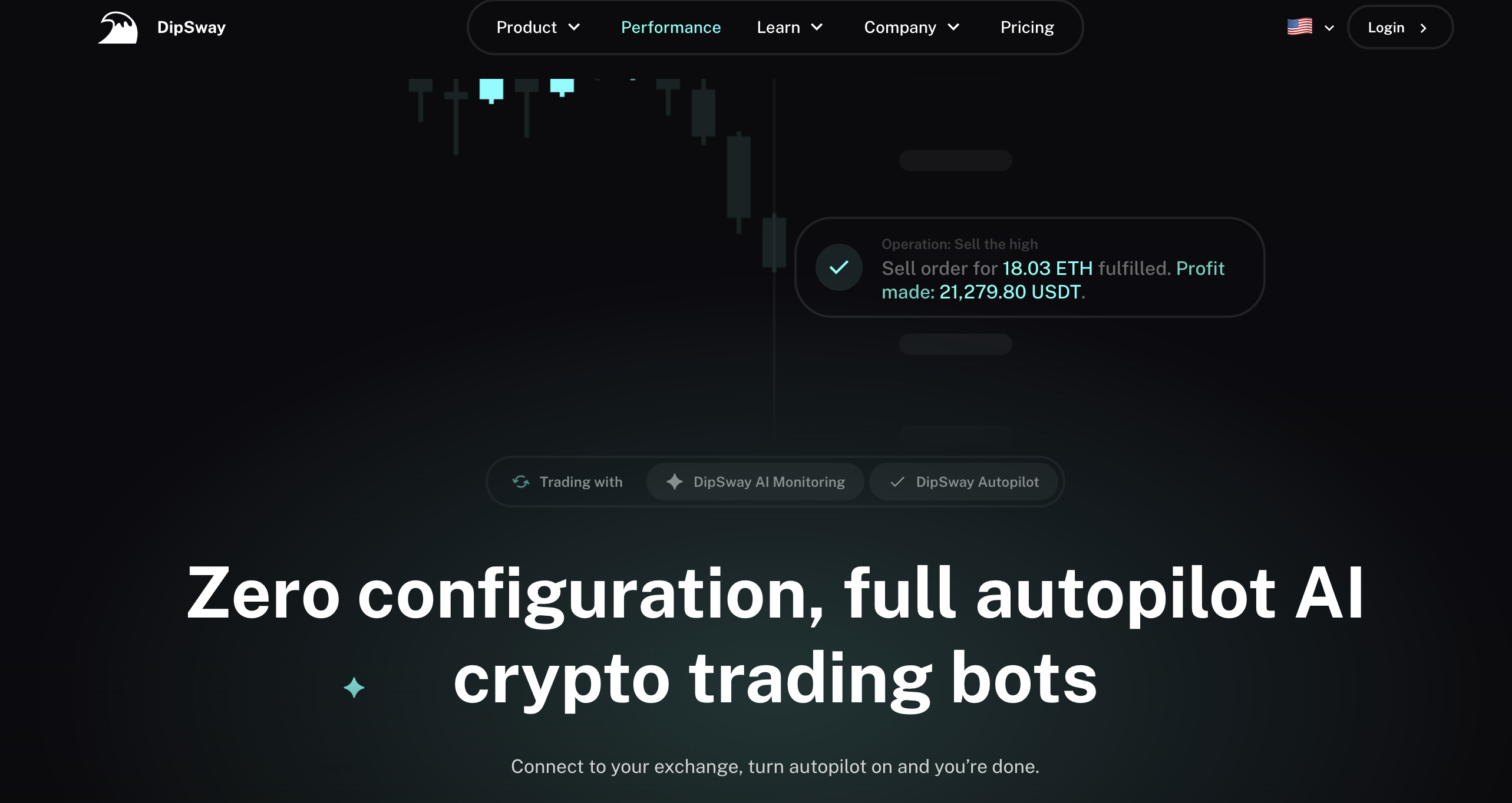 DipSway - AI Cryptocurrency Bots on AutoPilot With Zero Configuration