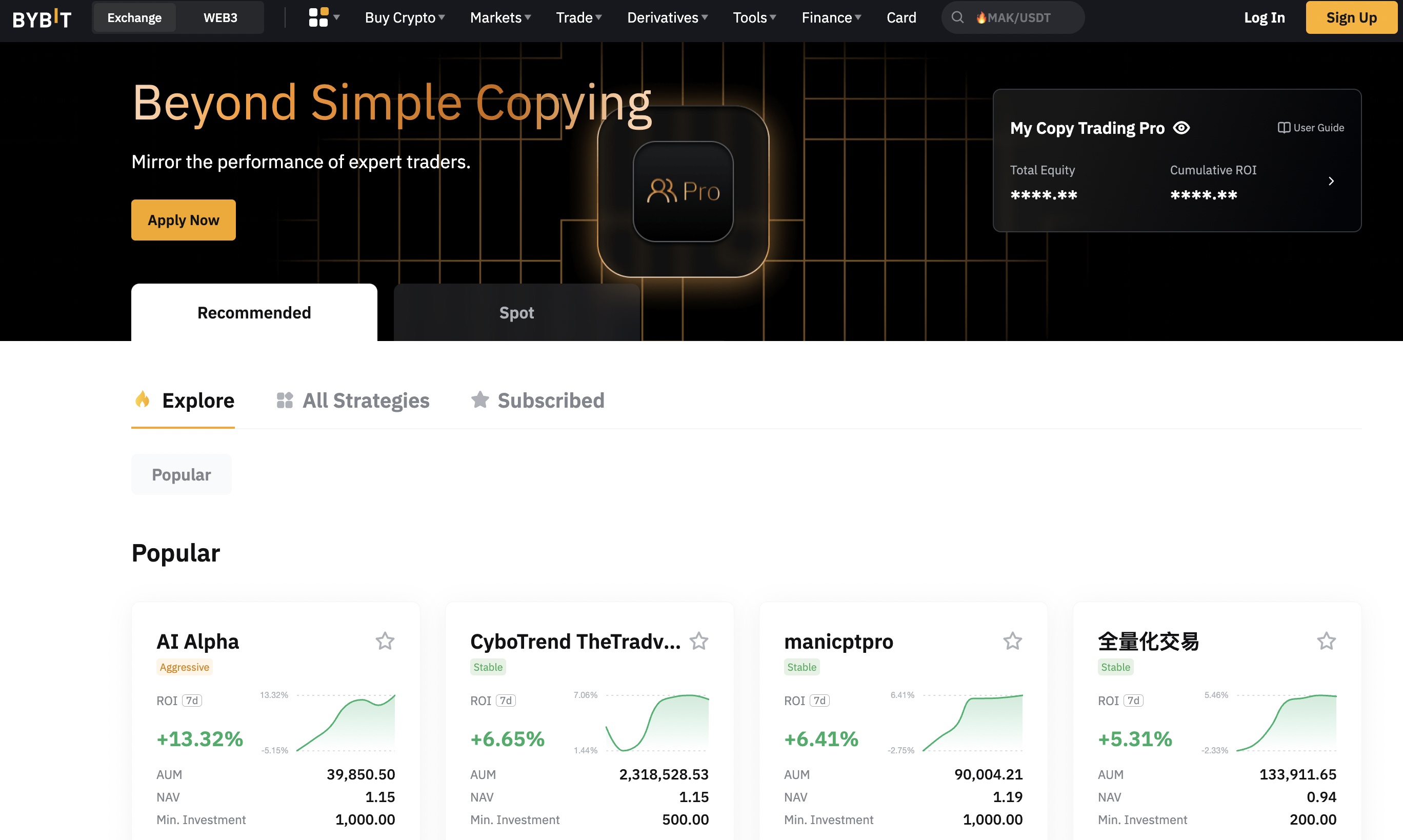 Bybit copy trading