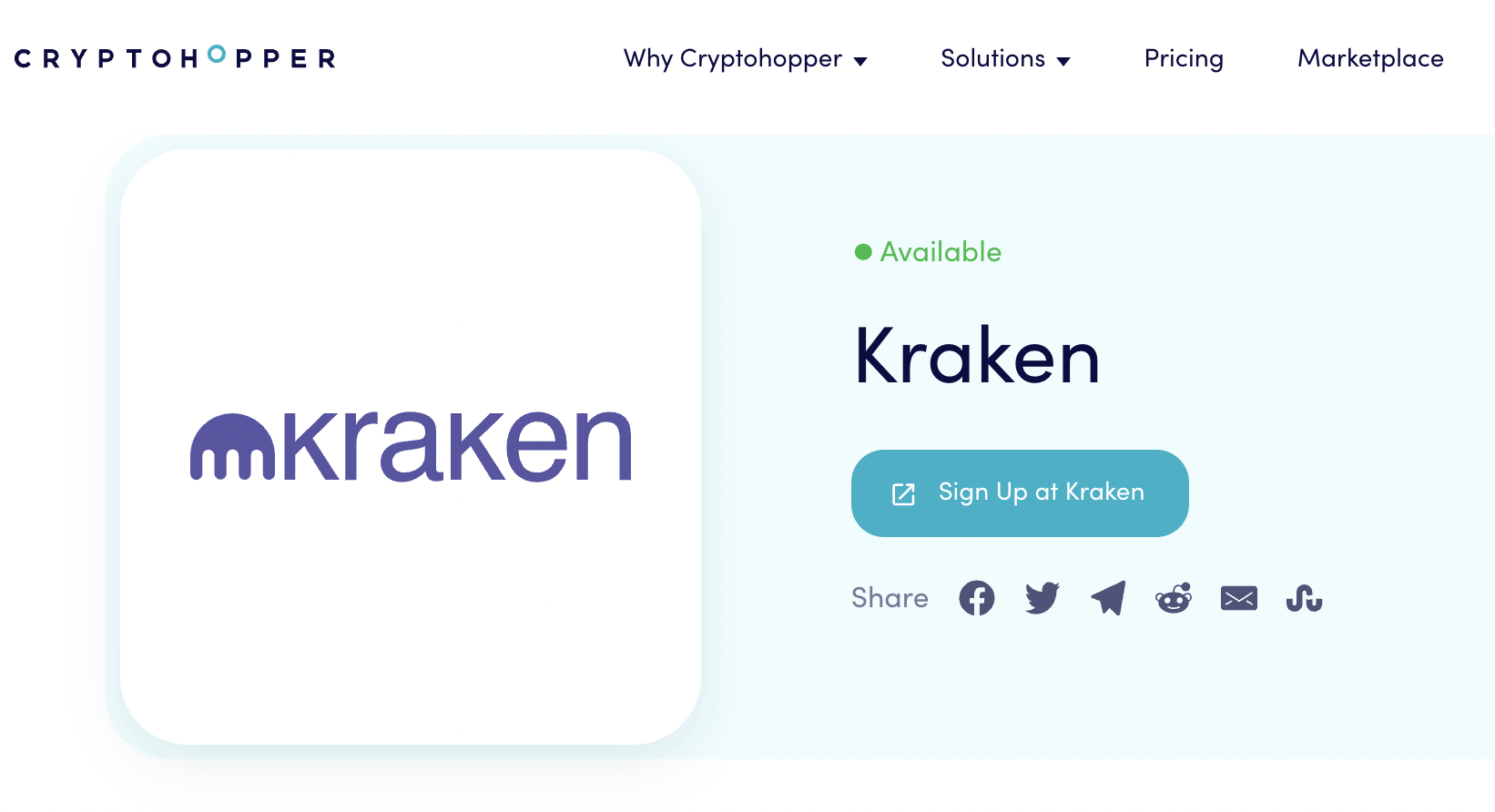 CryptoHopper x Kraken