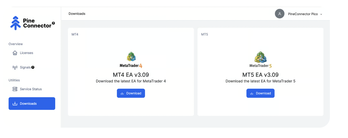 Step 1: Download PineConnector 