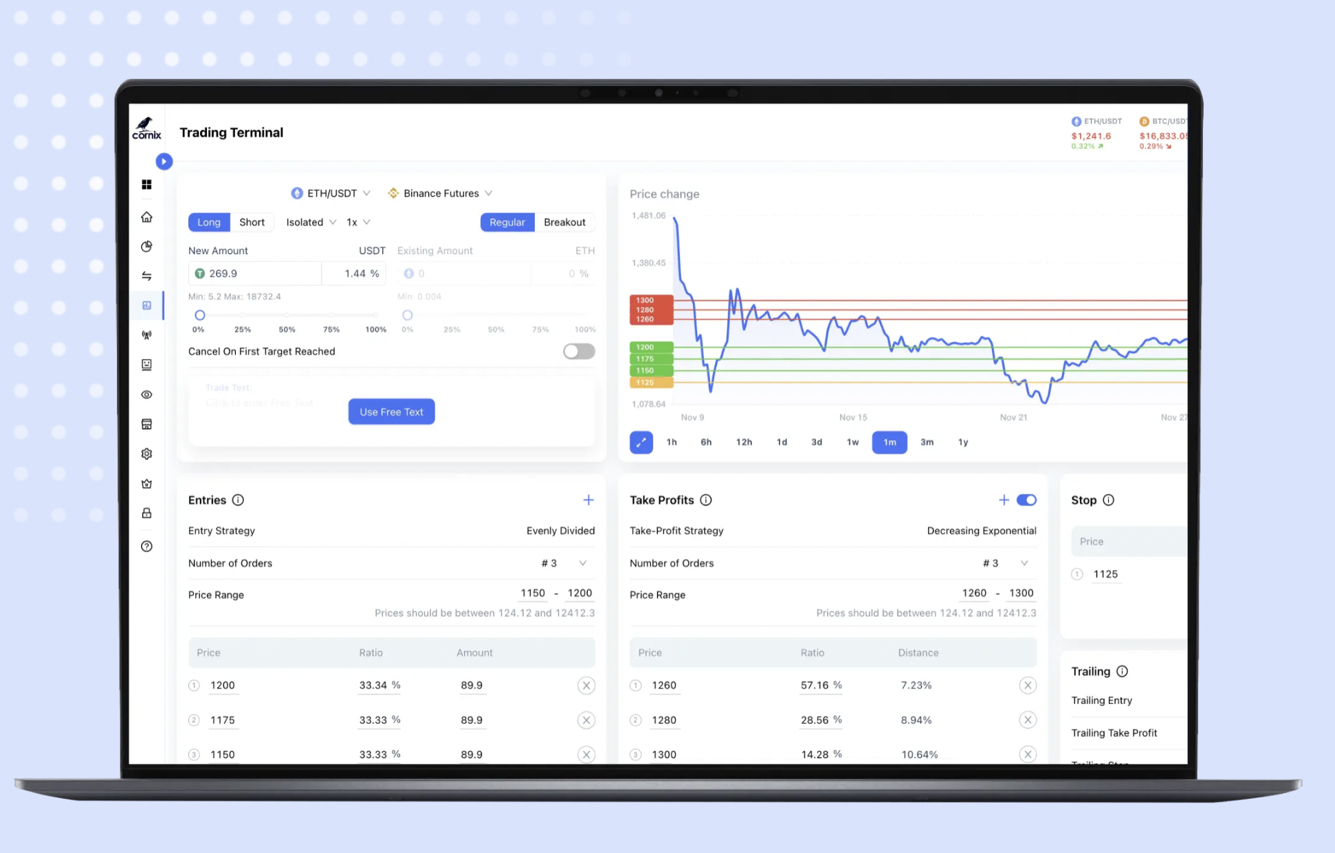 Cornix trading terminal