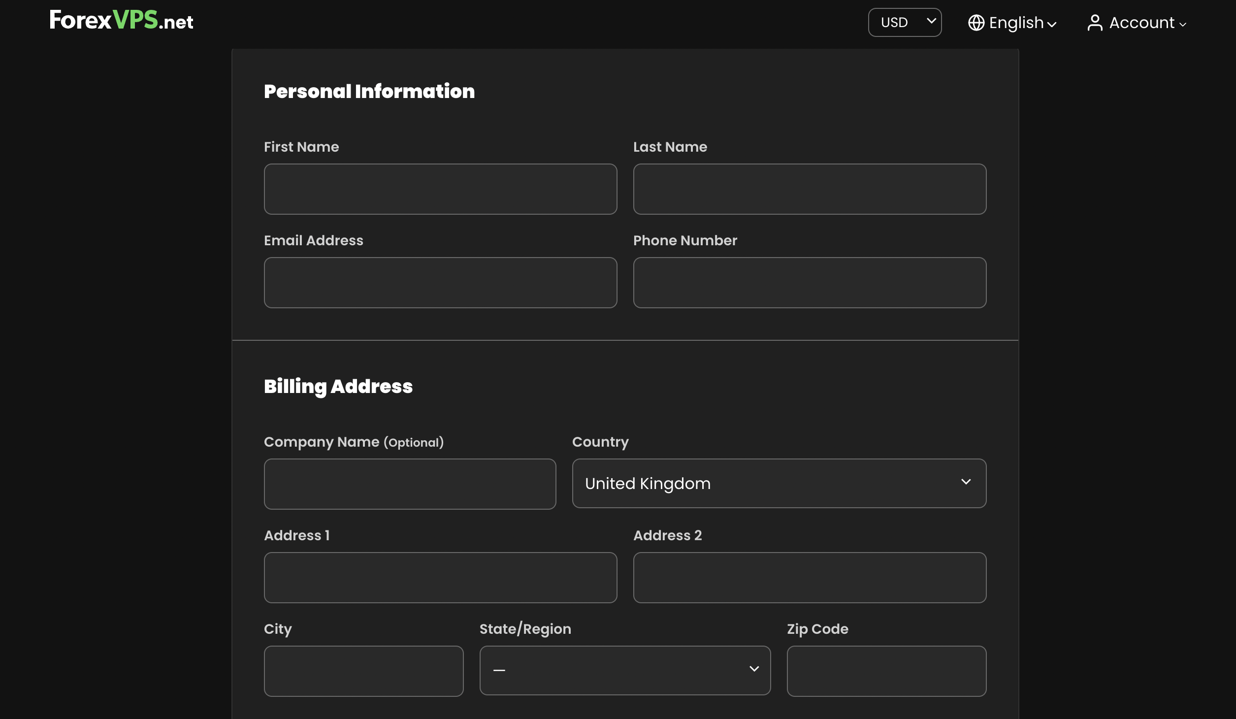 Step 1: Set Up Your ForexVPS Account