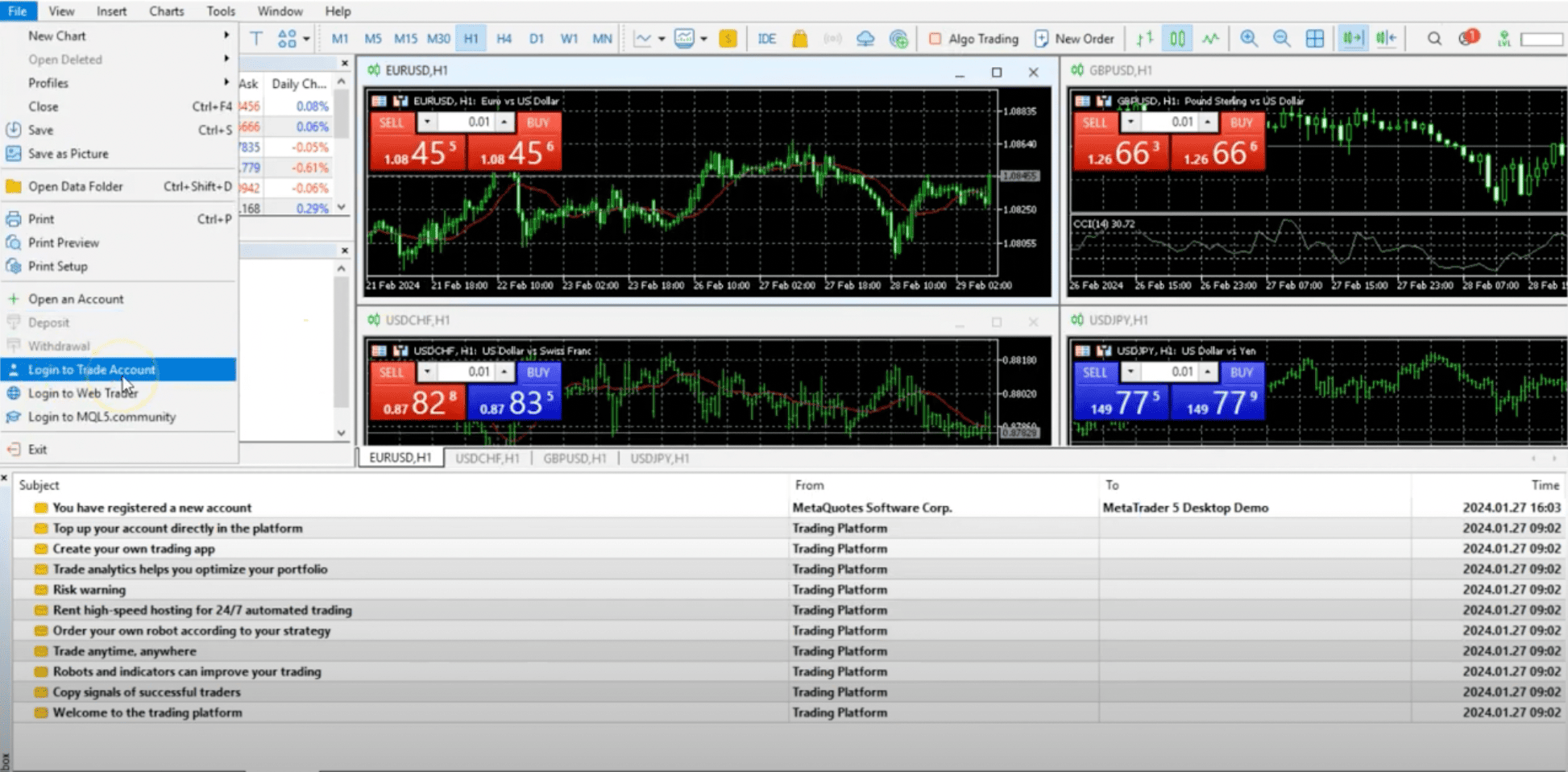 Step 5: Log in to Your MetaTrader Account