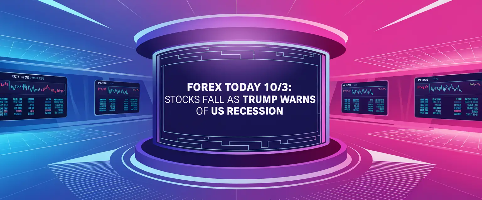 Forex Today 10/3: Stocks Fall as Trump Warns of US Recession