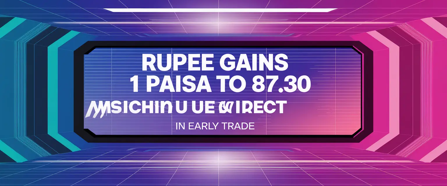 Rupee Gains 1 Paisa to 87.30 Against US Dollar in Early Trade