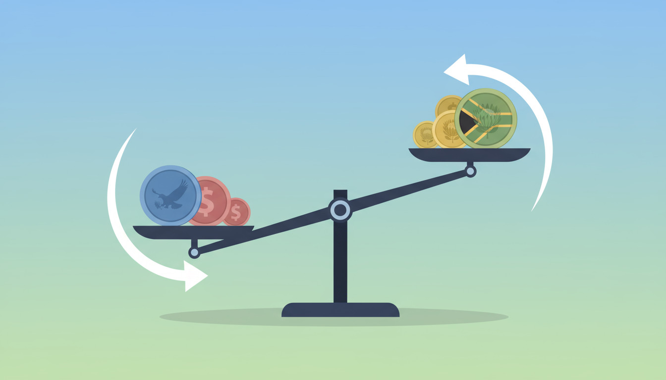 Currency exchange dynamics between USD and ZAR